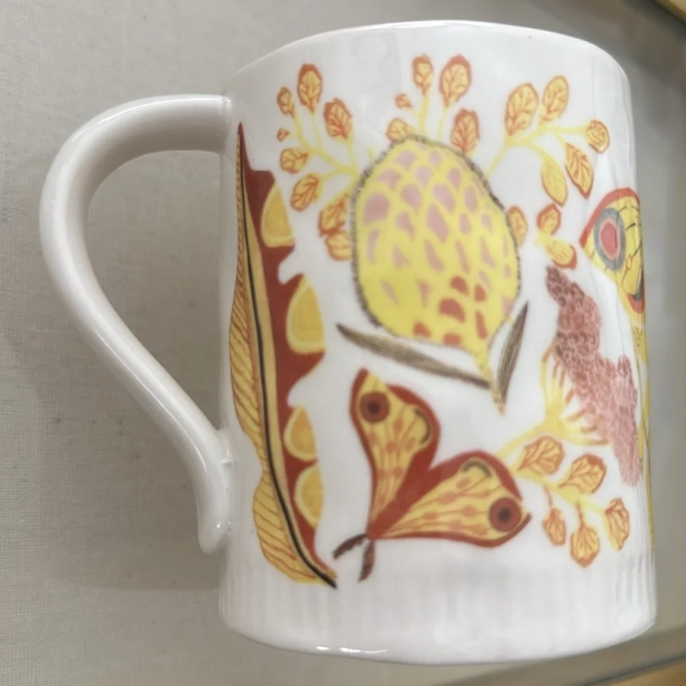 Anthropologie Peach Moth Mug butterfly Home Dodo anthro Drawer 5 - Picture 2 of 7